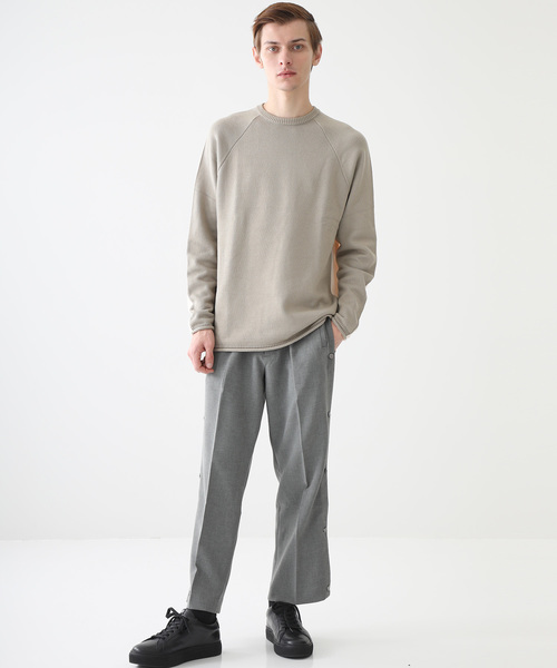 KIIT（キート）の「【KIIT】ダブルクロスワイドバスパン（スラックス・メンズ・グレー・1/2）」の4枚目の写真