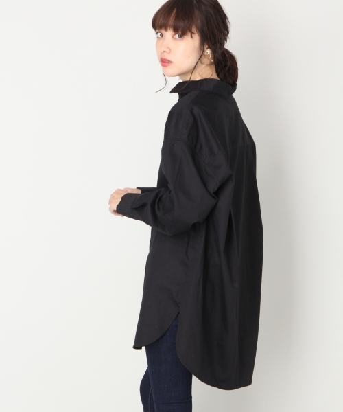 LOWRYS FARM（ローリーズファーム）の「チュニックシャツ　809004（シャツ/ブラウス・レディース・オフホワイト/ブラック/ベージュ/ストライプ・FREE）」の7枚目の写真