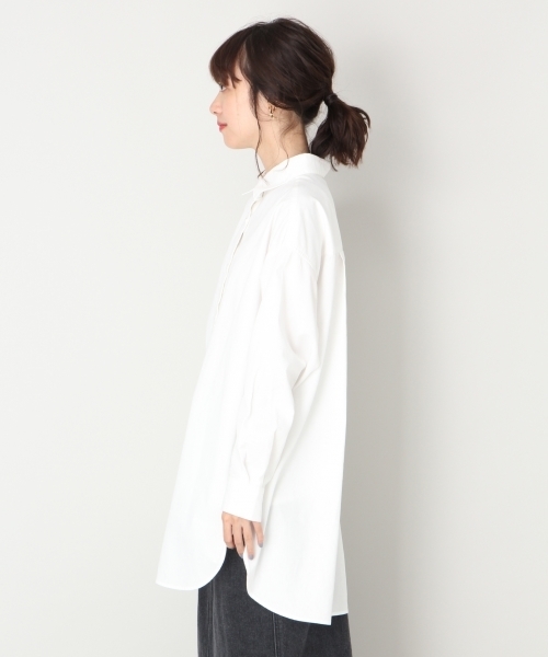 LOWRYS FARM（ローリーズファーム）の「チュニックシャツ　809004（シャツ/ブラウス・レディース・オフホワイト/ブラック/ベージュ/ストライプ・FREE）」の10枚目の写真