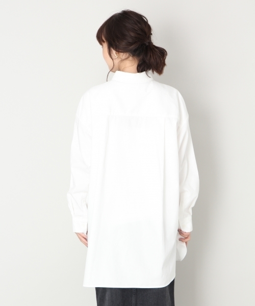 LOWRYS FARM（ローリーズファーム）の「チュニックシャツ　809004（シャツ/ブラウス・レディース・オフホワイト/ブラック/ベージュ/ストライプ・FREE）」の11枚目の写真