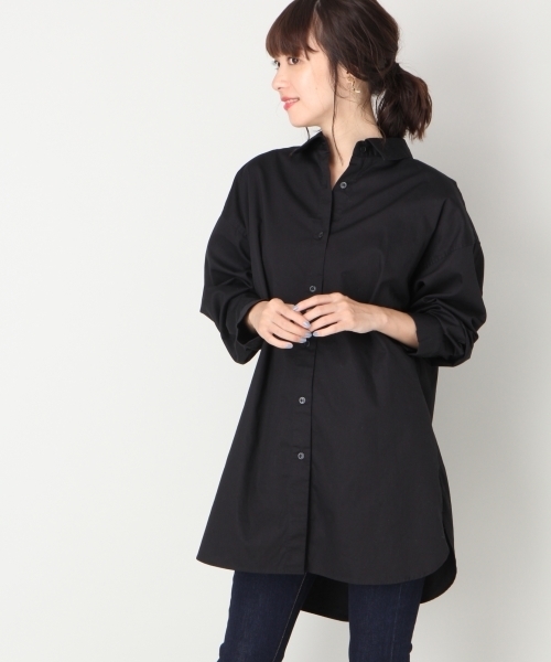 LOWRYS FARM（ローリーズファーム）の「チュニックシャツ　809004（シャツ/ブラウス・レディース・オフホワイト/ブラック/ベージュ/ストライプ・FREE）」の19枚目の写真