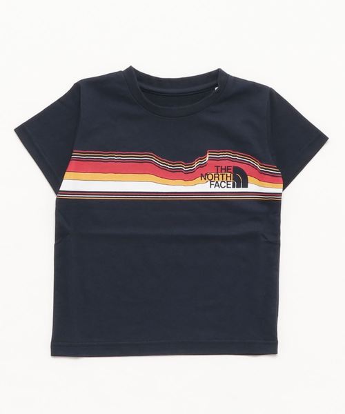 THE NORTH FACE(ザノースフェイス)の「ザ・ノース・フェイス キッズ フロントグラフィックTシャツ / ショートスリーブロックフェイスティー(Tシャツ/カットソー・キッズ・ホワイト/ネイビー/オリーブ/ピンク・110/120/130/140/150)」の4枚目の写真