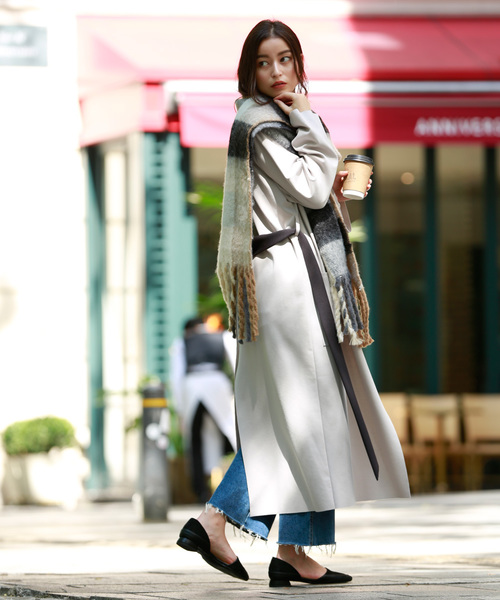 marjour（マージュール）の「PONTE GOWN（カーディガン/ボレロ・レディース・グレー/ベージュ/テラコッタ/サックスブルー・ﾌﾘ-）」の10枚目の写真