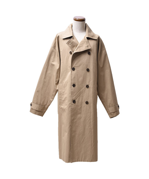 MinoriTY（マイノリティ）の「ツイルロングトレンチコート（ダウンジャケット/コート・メンズ・ブラック/ベージュ・M/L）」の14枚目の写真