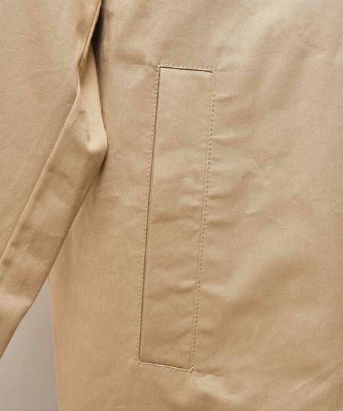 MinoriTY（マイノリティ）の「ツイルロングトレンチコート（ダウンジャケット/コート・メンズ・ブラック/ベージュ・M/L）」の9枚目の写真