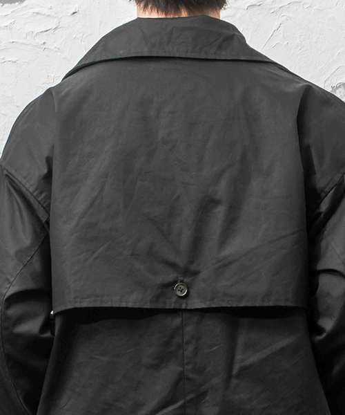 MinoriTY（マイノリティ）の「ツイルロングトレンチコート（ダウンジャケット/コート・メンズ・ブラック/ベージュ・M/L）」の4枚目の写真