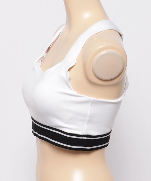 AZUL by moussy（アズールバイマウジー）の「CLUB AZUL BACK CROSS BRATOP/クラブアズールバッククロスブラトップ（チューブトップ・レディース・ホワイト/ブラック・SMALL/MEDIUM）」の4枚目の写真