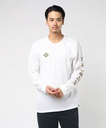M HRLY DF FRONDS TEE LS
