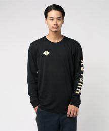 M HRLY DF FRONDS TEE LS