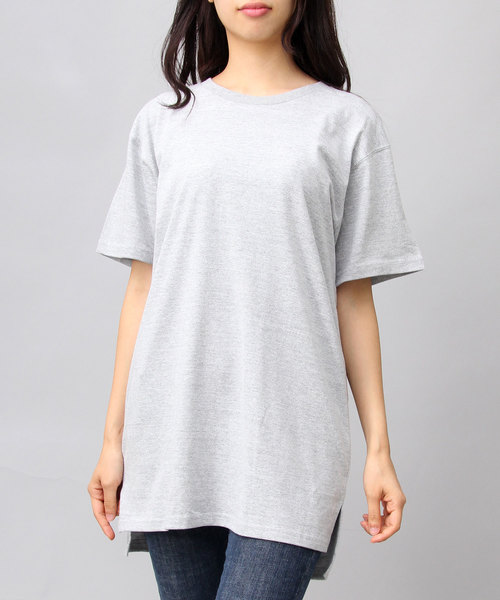 United Athle（ユナイテッドアスレ）の「【 United Athle 】 5.6オンス ロングレングス スリット Tシャツ / ロング丈（Tシャツ/カットソー・メンズ・ホワイト/ブラック/グレー・M/L）」の4枚目の写真