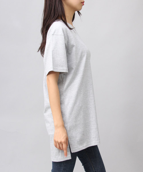 United Athle（ユナイテッドアスレ）の「【 United Athle 】 5.6オンス ロングレングス スリット Tシャツ / ロング丈（Tシャツ/カットソー・メンズ・ホワイト/ブラック/グレー・M/L）」の7枚目の写真