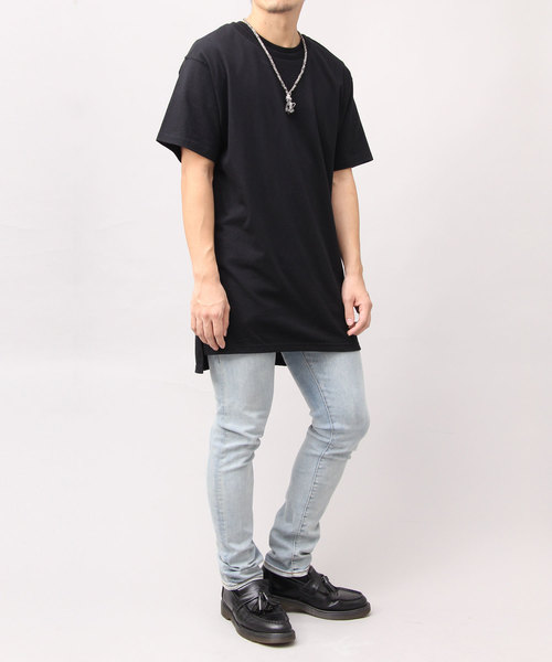 United Athle（ユナイテッドアスレ）の「【 United Athle 】 5.6オンス ロングレングス スリット Tシャツ / ロング丈（Tシャツ/カットソー・メンズ・ホワイト/ブラック/グレー・M/L）」の10枚目の写真