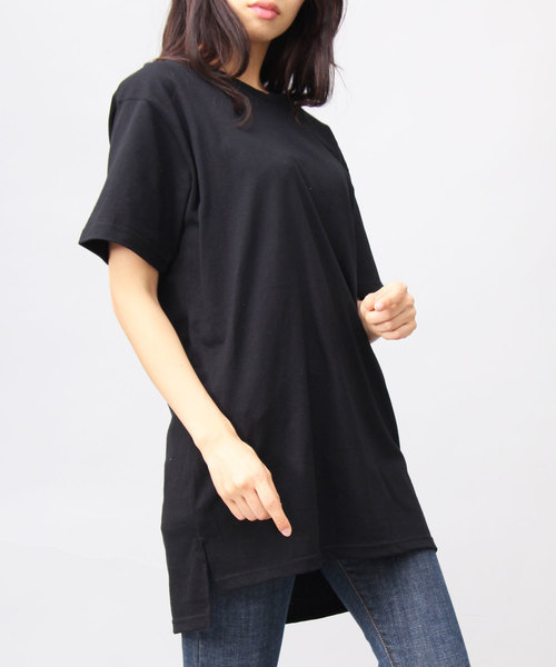 United Athle（ユナイテッドアスレ）の「【 United Athle 】 5.6オンス ロングレングス スリット Tシャツ / ロング丈（Tシャツ/カットソー・メンズ・ホワイト/ブラック/グレー・M/L）」の16枚目の写真