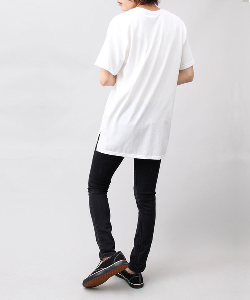 United Athle（ユナイテッドアスレ）の「【 United Athle 】 5.6オンス ロングレングス スリット Tシャツ / ロング丈（Tシャツ/カットソー・メンズ・ホワイト/ブラック/グレー・M/L）」の19枚目の写真