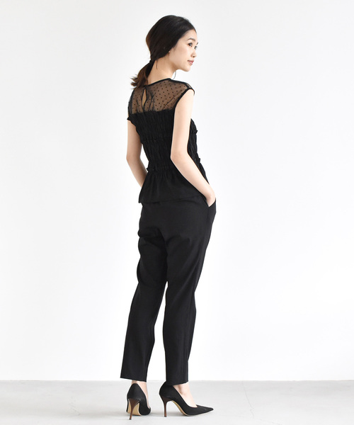 kaene（カエン）の「ドット×シャーリングブラウス（シャツ/ブラウス・レディース・ブラック/テラコッタ・FREE）」の5枚目の写真