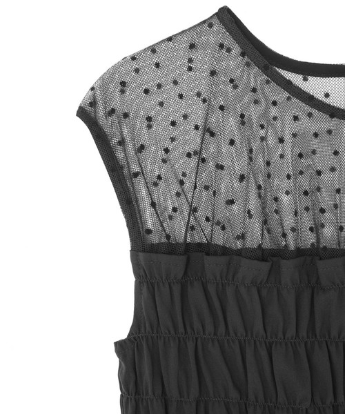 kaene（カエン）の「ドット×シャーリングブラウス（シャツ/ブラウス・レディース・ブラック/テラコッタ・FREE）」の12枚目の写真