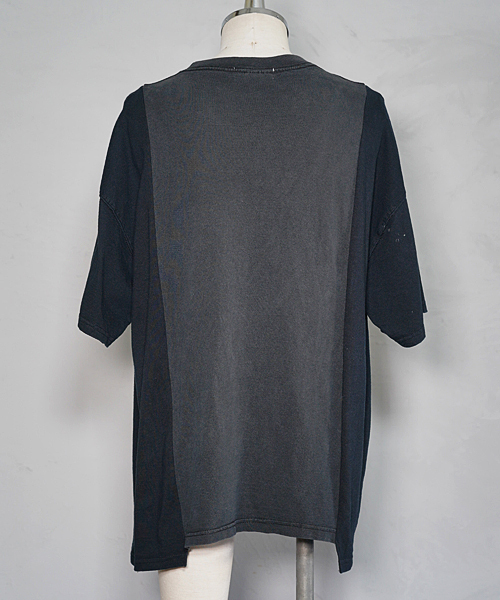 masterkey(マスターキー)の「mt5394-PUNKADDICTION リメイクTシャツ(Tシャツ/カットソー・メンズ・ブラック/ベージュ・2/1)」の5枚目の写真