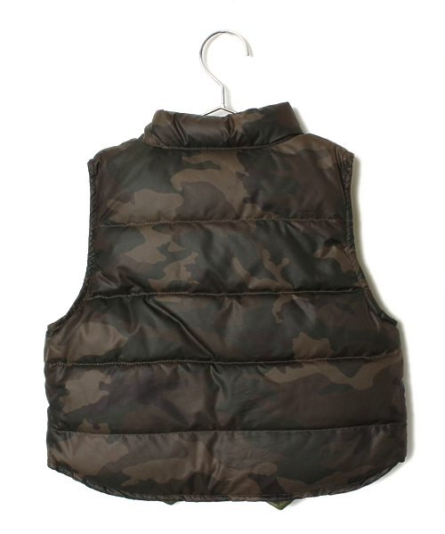 SHIPS(シップス)の「SHIPS KIDS:リバーシブル ダウン ベスト(baby)(ダウンベスト・キッズ・ブラウン/グリーン・80/90)」の3枚目の写真