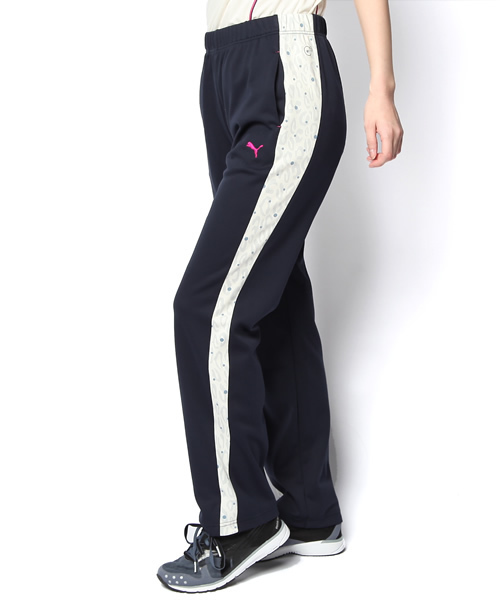 PUMA トレーニングパンツ 黒 白ストライプ プーマ（PUMA）（メンズ）トレーニング シャドウ ストライプ