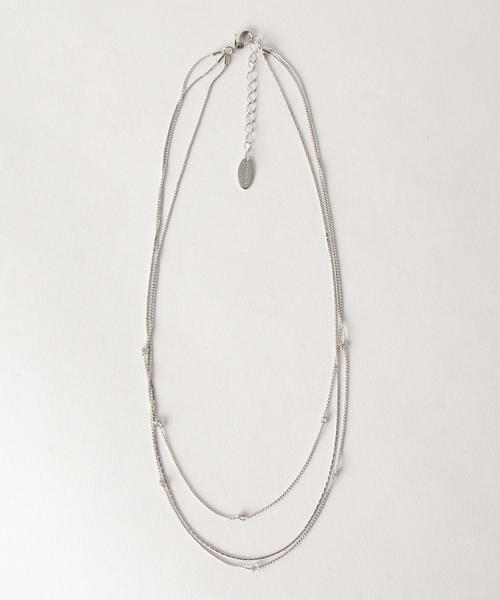 THE STATION STORE（ザ ステーション ストア）の「＜closet story＞ムスビチェーン ネックレス（ネックレス・レディース・シルバー/ゴールド・FREE）」の3枚目の写真