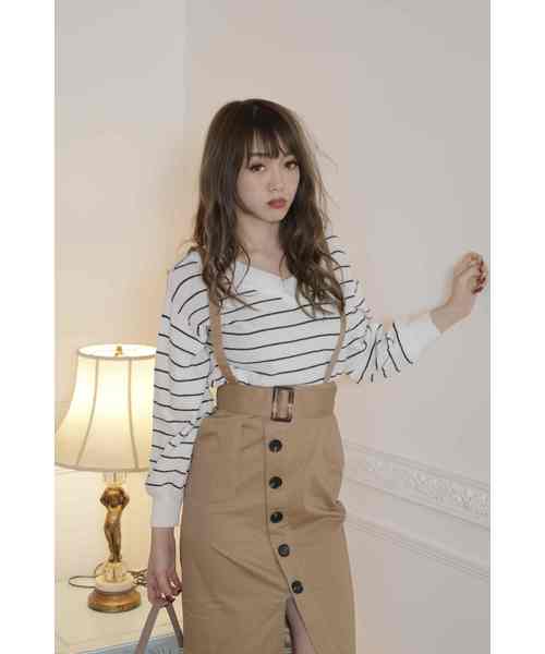 LIPSERVICE（リップサービス）の「SOFTタッチSpringニットトップス（ニット/セーター・レディース・ホワイト/ブルー/ピンク/ブラック/その他1・FREE）」の7枚目の写真