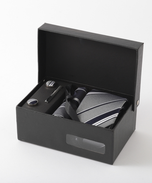 Quit Running（クイトランニング）の「シルクネクタイ スーツ メンズギフト箱4点セット レジメンタルストライプ ナロータイ（ネクタイ・メンズ・ブラック/ネイビー/ブラウン/シルバー/ブラウン系その他/オレンジ/シルバー×ブルー/ネイビー×ホワイト/オリーブ/バーガンディー/インディゴブルー/ダークネイビー/ブルー系その他/ブルー系その他2/ライトブラウン/ライトブルー・FREE）」の16枚目の写真