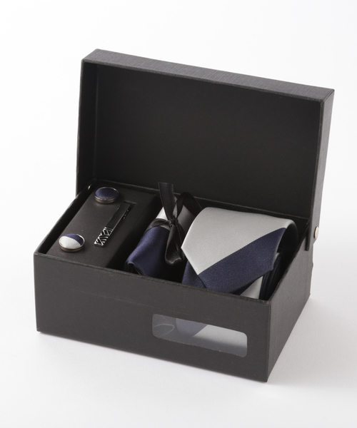 Quit Running（クイトランニング）の「シルクネクタイ スーツ メンズギフト箱4点セット レジメンタルストライプ ナロータイ（ネクタイ・メンズ・ブラック/ネイビー/ブラウン/シルバー/ブラウン系その他/オレンジ/シルバー×ブルー/ネイビー×ホワイト/オリーブ/バーガンディー/インディゴブルー/ダークネイビー/ブルー系その他/ブルー系その他2/ライトブラウン/ライトブルー・FREE）」の11枚目の写真