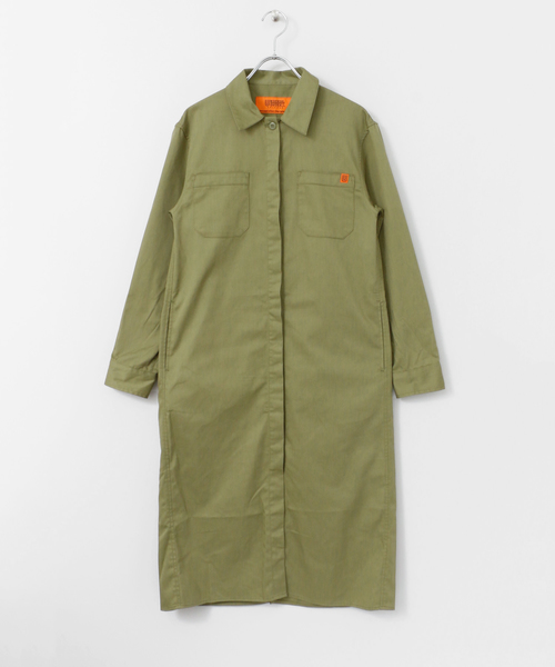 最新のデザイン Overall シャツワンピコート Universal ステンカラーコート