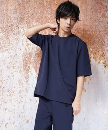 ナイロンストレッチクルーネックTシャツ(IR)