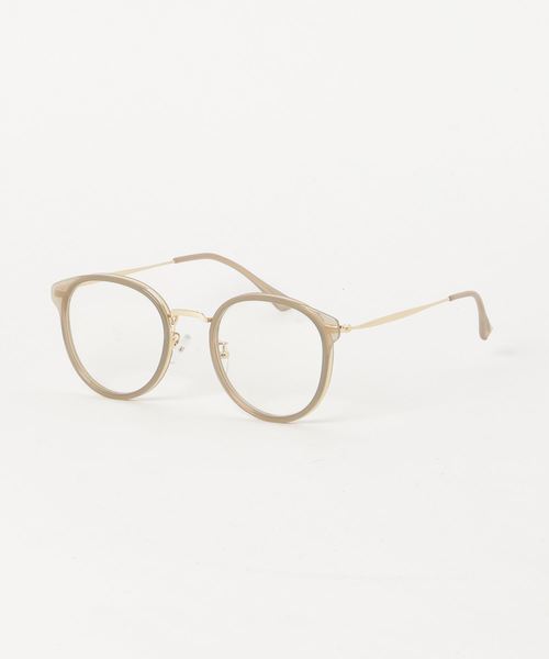 flower(フラワー)の「シアーグラス(メガネ・レディース・クリアブラウン/グレイッシュベージュ・FREE)」の2枚目の写真