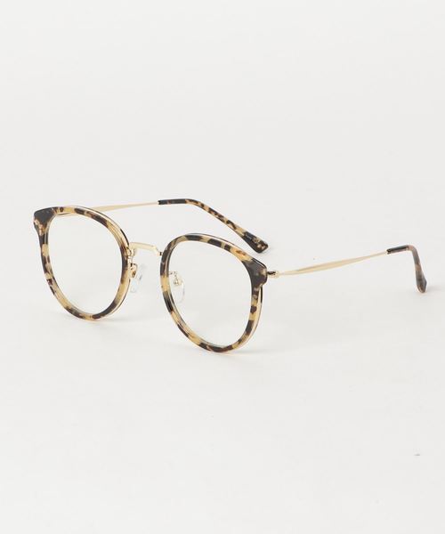flower(フラワー)の「シアーグラス(メガネ・レディース・クリアブラウン/グレイッシュベージュ・FREE)」の1枚目の写真