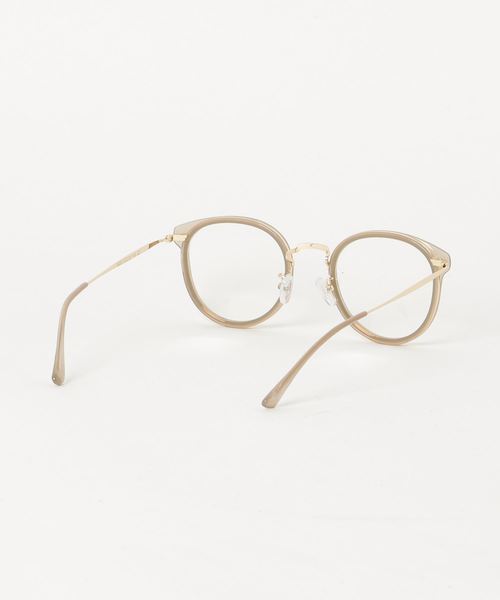 flower(フラワー)の「シアーグラス(メガネ・レディース・クリアブラウン/グレイッシュベージュ・FREE)」の4枚目の写真
