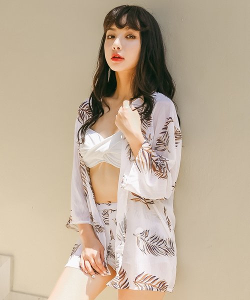 セール カバーアップ付きボクサーパンツタイプビキニ3点セットアップ レディース水着 水着 Koisama コイサマ のファッション通販 Zozotown