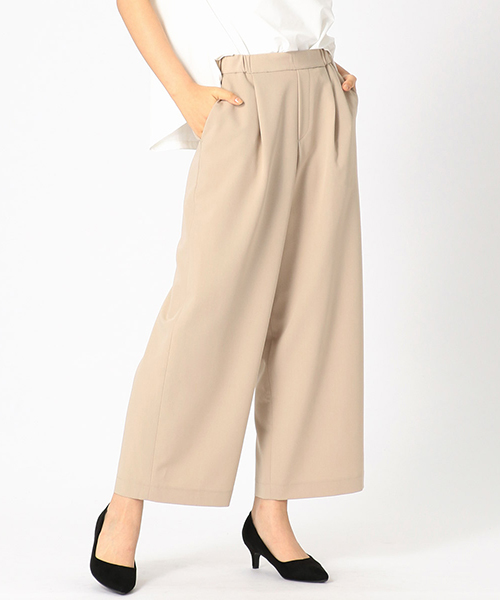 COMME CA ISM（コムサイズム）の「ポリエステルレーヨン ワイドパンツ（その他パンツ・レディース・ベージュ/グレー/ブルー・SMALL/MEDIUM/LARGE/X-SMALL/X-LARGE）」の3枚目の写真