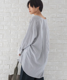 Munich | リヨセルコットンブロード　ノーカラーシャツブラウス(シャツ/ブラウス)