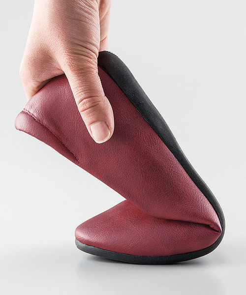 BELLUNA（ベルーナ）の「ゆったりワイズインヒールはっ水パンプス（パンプス・レディース・ネイビー/グレー/ブラウン/ブラック/ベージュ/ワイン・SMALL/MEDIUM/X-LARGE/LARGE）」の9枚目の写真