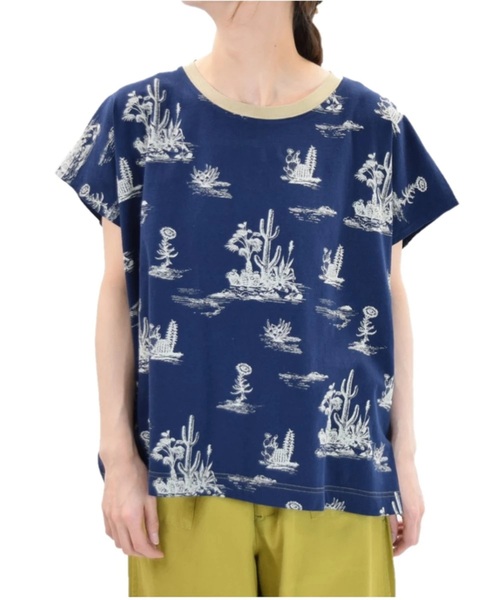 go slow caravan(ゴースローキャラバン)の「JUICY/ジューシー メキシコプリントTEE(Tシャツ/カットソー・レディース・ネイビー/アイボリー・FREE)」の9枚目の写真