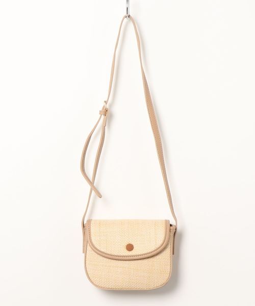 apres jour（アプレジュール）の「雑材風ショルダーバッグ【ZOZOTOWN限定アイテム】（ショルダーバッグ・レディース・ダークブラウン/ベージュ・ﾌﾘ-）」の2枚目の写真