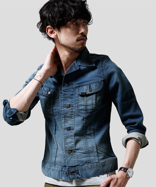 NANO universe（ナノユニバース）の「Lee/Jeggers Ⅱ 101J Jacket（デニムジャケット・メンズ・ライトブルー・LARGE/SMALL/MEDIUM）」の11枚目の写真