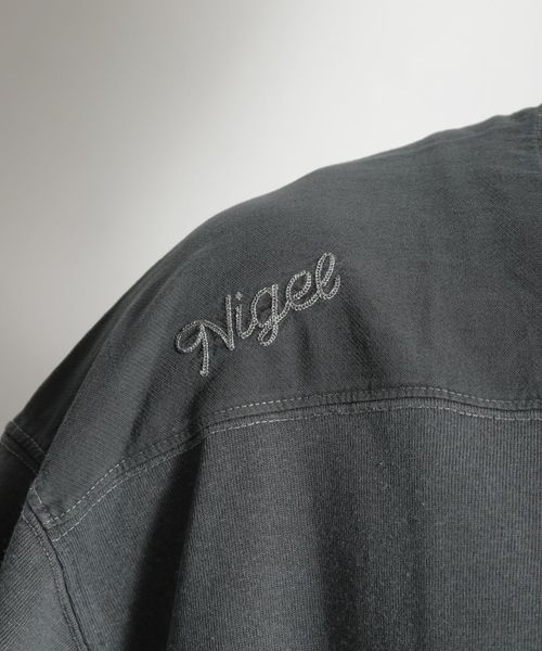 niko and...（ニコアンド）の「フェードフットボールＴシャツ（Tシャツ/カットソー・メンズ・チャコール/ベージュ・MEDIUM/LARGE）」の6枚目の写真