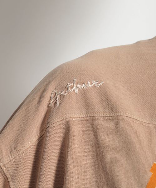 niko and...（ニコアンド）の「フェードフットボールＴシャツ（Tシャツ/カットソー・メンズ・チャコール/ベージュ・MEDIUM/LARGE）」の8枚目の写真