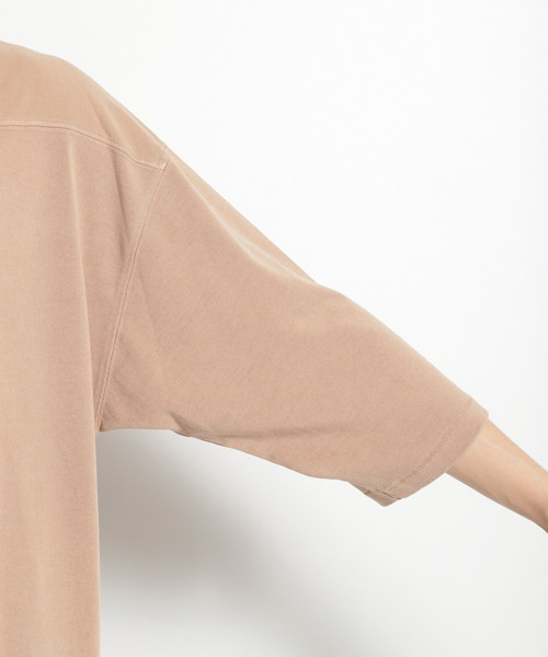 niko and...（ニコアンド）の「フェードフットボールＴシャツ（Tシャツ/カットソー・メンズ・チャコール/ベージュ・MEDIUM/LARGE）」の13枚目の写真
