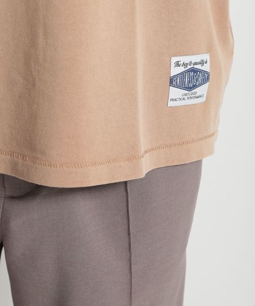 niko and...（ニコアンド）の「フェードフットボールＴシャツ（Tシャツ/カットソー・メンズ・チャコール/ベージュ・MEDIUM/LARGE）」の14枚目の写真