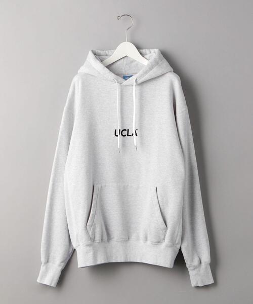 UCLA（ユーシーエルエー）の「【別注】 ＜UCLA＞ 100th HOOD BYSP/パーカー（パーカー・メンズ・ホワイト/グレー・MEDIUM/SMALL/X-LARGE/LARGE）」の8枚目の写真