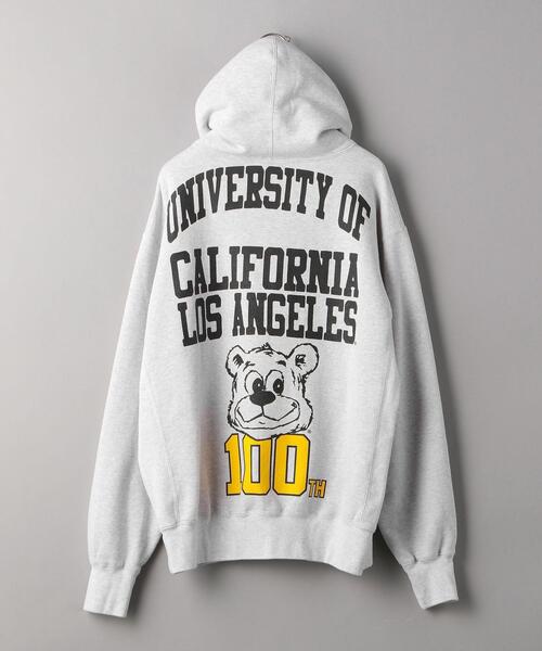 UCLA（ユーシーエルエー）の「【別注】 ＜UCLA＞ 100th HOOD BYSP/パーカー（パーカー・メンズ・ホワイト/グレー・MEDIUM/SMALL/X-LARGE/LARGE）」の10枚目の写真