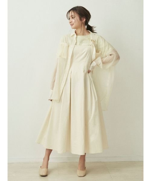 dazzlin（ダズリン）の「シャインカラーリラックスシャツ（シャツ/ブラウス・レディース・ブラウン/ピンク/アイボリー/ミント・FREE）」の11枚目の写真