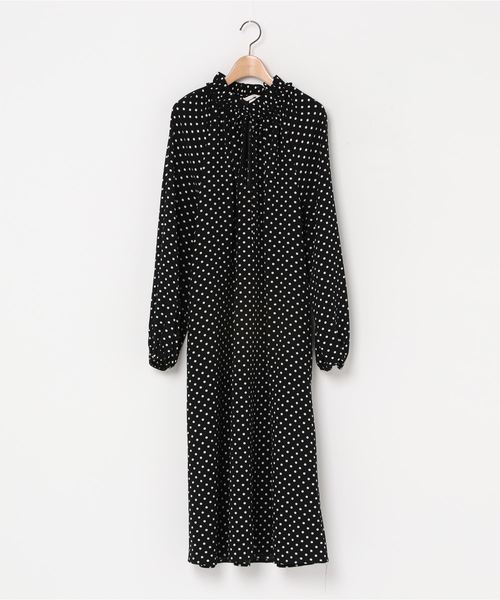 ブランド古着 ドット柄長袖ワンピース ワンピース H M エイチ アンド エム のファッション通販 Zozoused