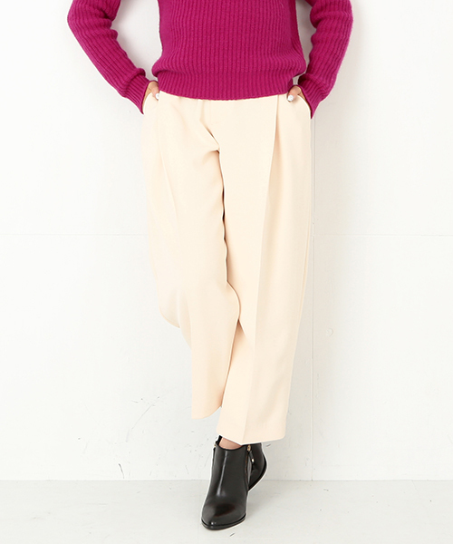 Ray BEAMS（レイビームス）の「Ray BEAMS / 1タック ワイド パンツ（その他パンツ・レディース・ライトベージュ/ブラック・0/1）」の18枚目の写真