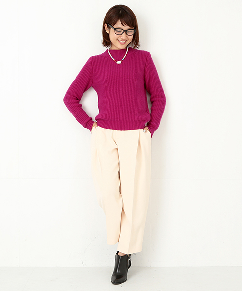 Ray BEAMS（レイビームス）の「Ray BEAMS / 1タック ワイド パンツ（その他パンツ・レディース・ライトベージュ/ブラック・0/1）」の17枚目の写真