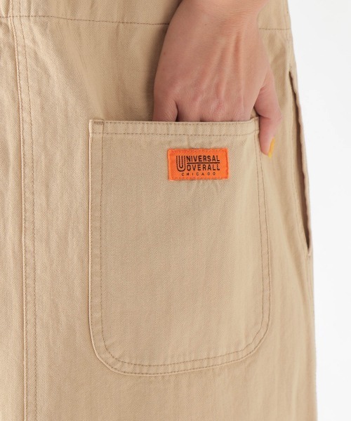 UNIVERSAL OVERALL（ユニバーサルオーバーオール）の「【UNIVERSAL OVERALL(ユニバーサルオーバーオール)】ジャンスカ（ワンピース・レディース・ベージュ/カーキ・FREE）」の8枚目の写真